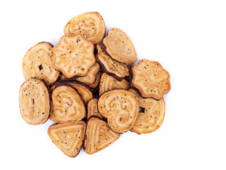 Group  of different shape cookies