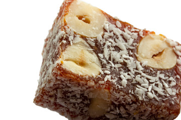 It is located dessert of Adana and Mersin cities in Turkey. Traditional turkish dessert cezerye. Turkish delight.