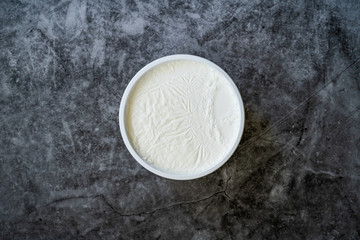 Instant Sheep Yogurt / Yoghurt in Plastic Cup.