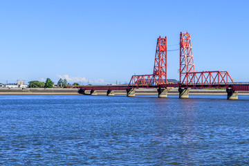 筑後川昇開橋　福岡県大川市 Chikugogawa Lift Bridge Fukuoka-ken Ookawa city
