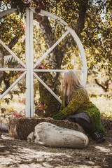 Autumn - fall season, casual style for plus size womens. Fashionable clothes and outfit elements