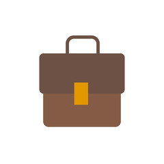 Briefcase bag icon. Simple color vector elements of cabinet accessories icons for ui and ux, website or mobile application