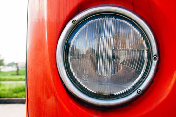 vintage car headlight