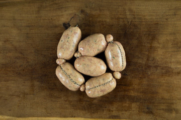 Obraz premium chorizo, food, brown, pork, embutido, farm, chorizos, asado, argentina, nuts, roasted, closeup, healthy, macro, raw, sausage