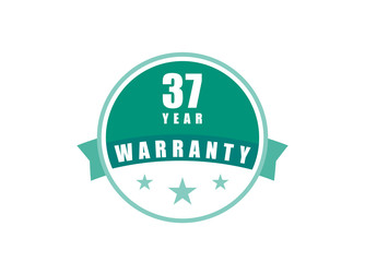 37 Year Warranty image vectors
