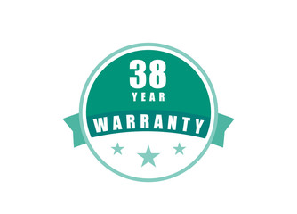 38 Year Warranty image vectors