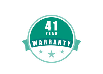 41 Year Warranty image vectors