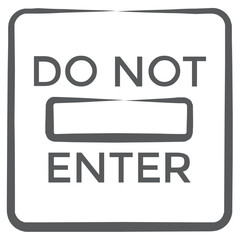 
Trendy icon of do not enter, warning concept vector 
