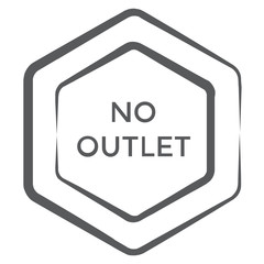 
No outlet vector, roadboard in editable style 
