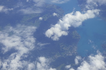 Fototapeta premium Über den Wolken