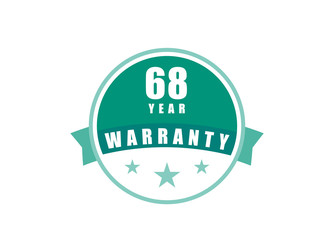 68 Year Warranty image vectors