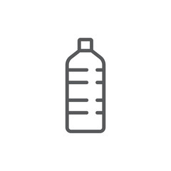 Bottle of water vector icon symbol isolated on white background