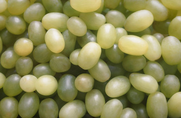 background from grapes. a bunch of green grapes close up