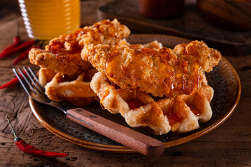 Chicken and Waffles - 373697976