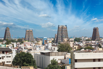 Sri Menakshi Temple. Madurai, Tamil Nadu, India