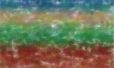 Red, green, blue and brown watercolor background, digitally created.