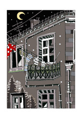 vector illustration of a city