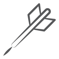 
D esign of archery arrow vector, arrow game,
