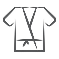 
An icon of karate gown in hand drawn style
