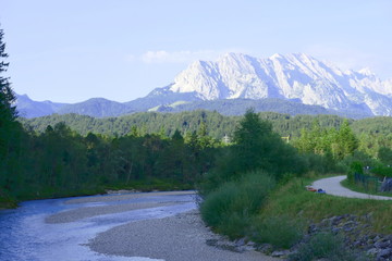 isar and wetterstein, kruen, bavaria