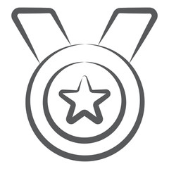 
Star medal icon design, modern vector of honour 

