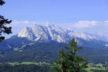 Obraz premium wendelstein seen from kruen, bavaria, germany