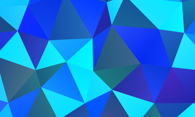 Blue polygonal abstract background. Great illustration for your needs.
