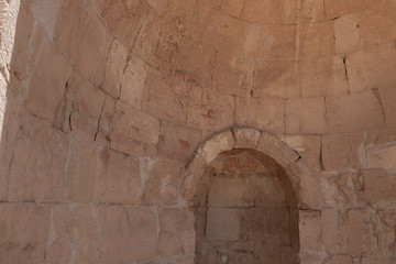 The south  church in ruins of Shivta - a national park in southern Israel, includes the ruins of an ancient Nabatean city in the northern Negev.