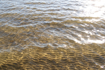 ribbed surface, the seabed relief