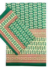 Indian printed bed-sheet with pillow covers. Handmade Prints. Indian traditional designs.Indian bed sheets. 