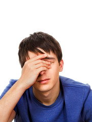 Fototapeta premium Sad Young Man