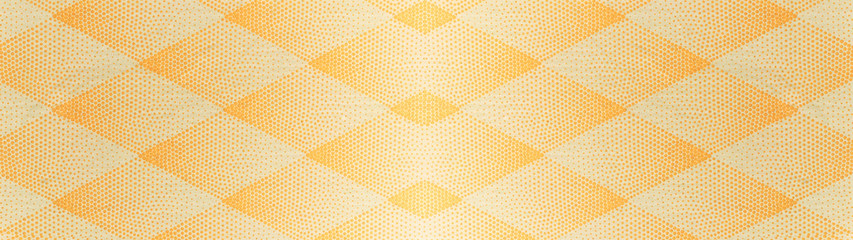 Seamless abstract grunge yellow orange overlapping dotted points rhombus diamond lozenge rue...