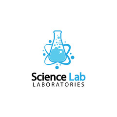 Science Lab logo.Laboratory Tube Logo Template Design Vector, Emblem, Design Concept, Creative Symbol, Icon