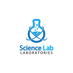 Science Lab logo.Laboratory Tube Logo Template Design Vector, Emblem, Design Concept, Creative Symbol, Icon