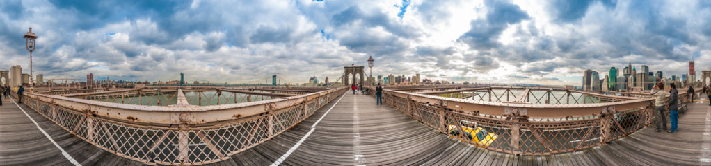 Naklejka premium Brooklyn Bridge in New York, United States.