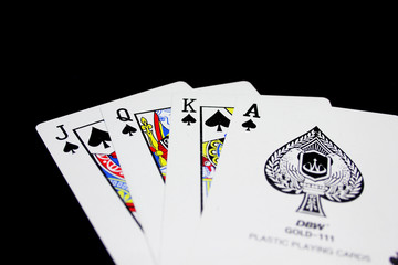 royal flush of spades