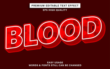 Blood text effect