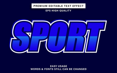Sport text effect