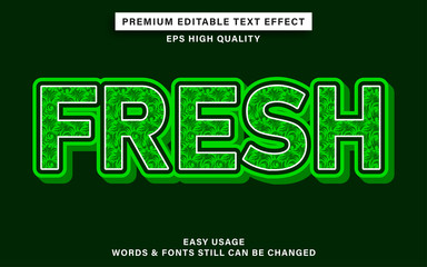 Fresh text effect