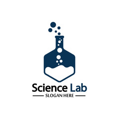 Science Lab logo.Laboratory Tube Logo Template Design Vector, Emblem, Design Concept, Creative Symbol, Icon