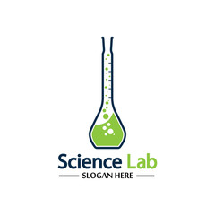 Science Lab logo.Laboratory Tube Logo Template Design Vector, Emblem, Design Concept, Creative Symbol, Icon