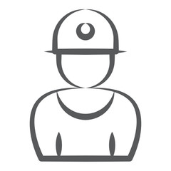 
An avatar wearing hard hat showcasing engineer icon
