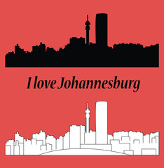 Obraz premium Johannesburg, skyline