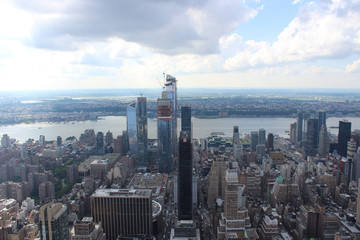 Fototapeta premium Aerial view of New York City.