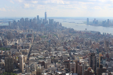 Fototapeta na wymiar Aerial view of New York City.