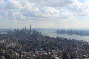 Aerial view of New York City.