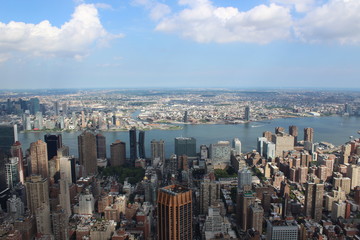Aerial view of New York City.
