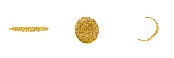 Abstract modern watercolor brush. Gold watercolor Illustration isolated on white background. Wedding card. Minimal business card, poster, logo, web site, banner.