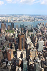 Aerial view of New York City.