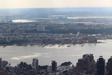 Aerial view of New York City.